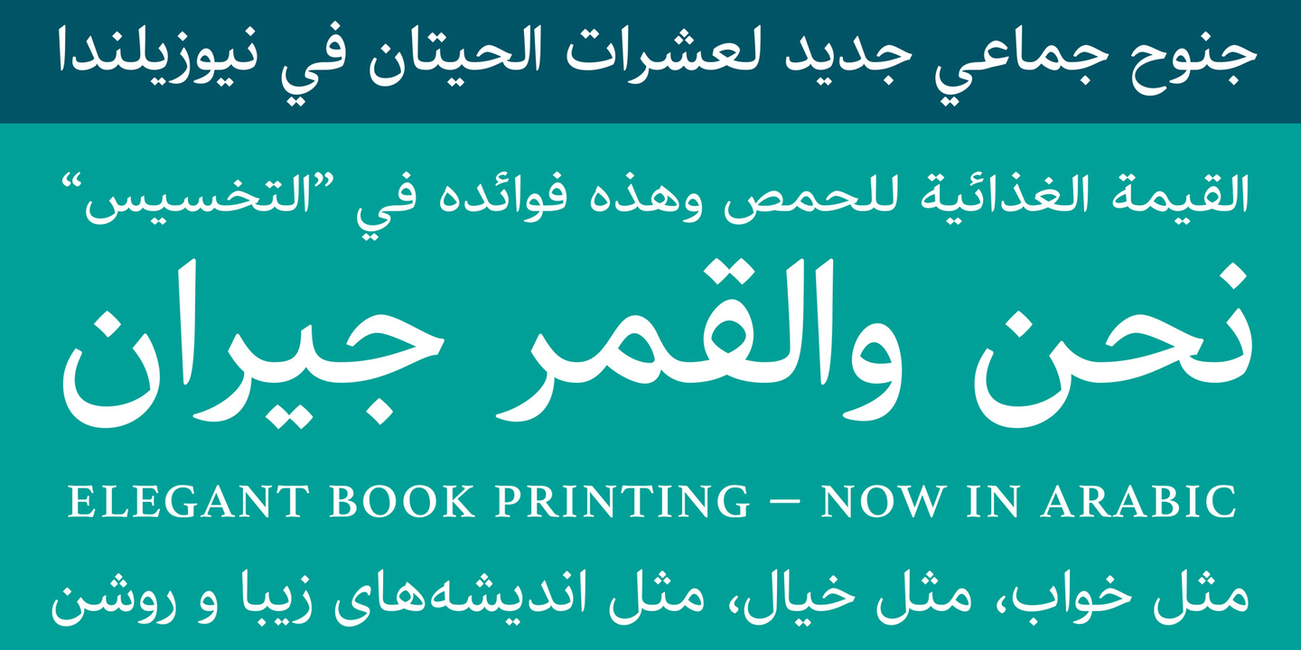 Пример шрифта Athelas Arabic #5